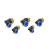 Plastic brass pneumatic push in fitting stud elbow connector instant fitting