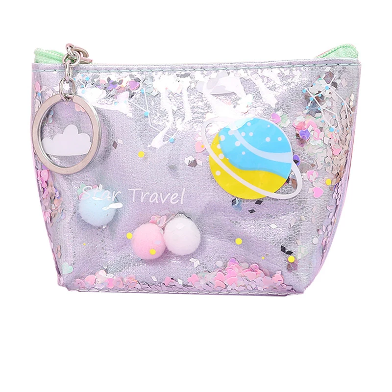 

Simple Stylish Laser Cosmetic Bag Storage Bag Durable Waterproof Portable Clutch Leather Purses