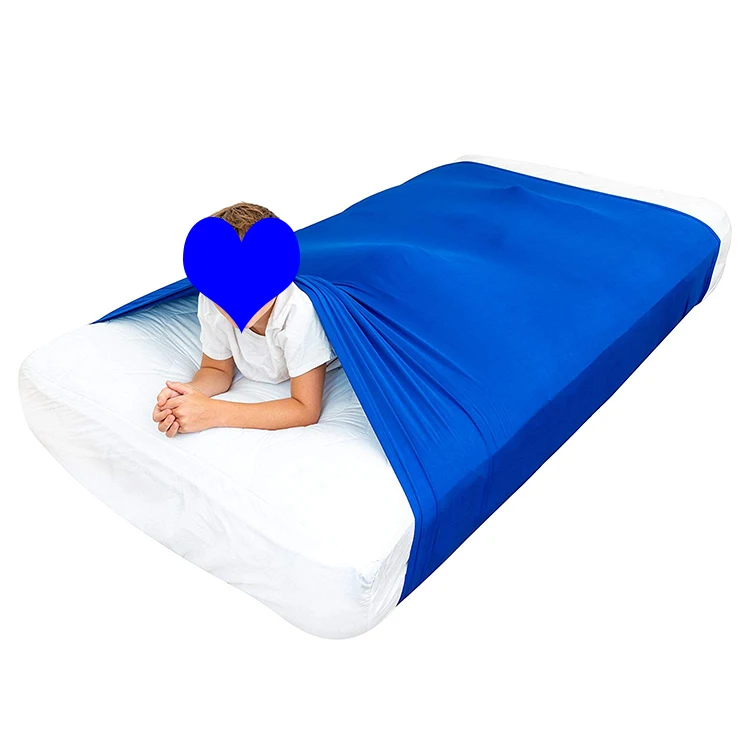 

Twin/Single Bed 98 x 147cm Hot Sale Kids Custom Size Soothing Sensory Compression Blanket for Children, More than 76 colors