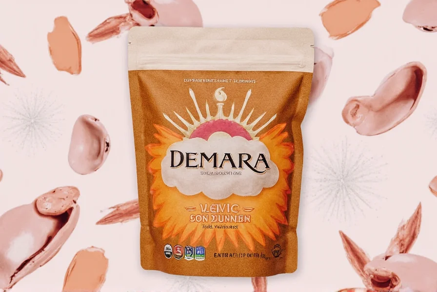 Assorted desserts topped with demara sugar