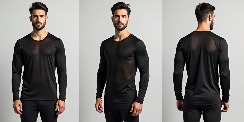 Long Sleeve Mesh Top Men – 2025 Trendy Streetwear & Performance Wear on ...