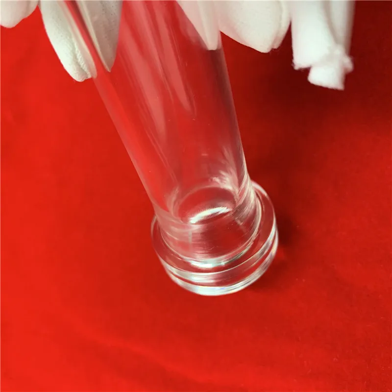 
transparent tempered borosilicate glass pyrex glass tubing with flange 