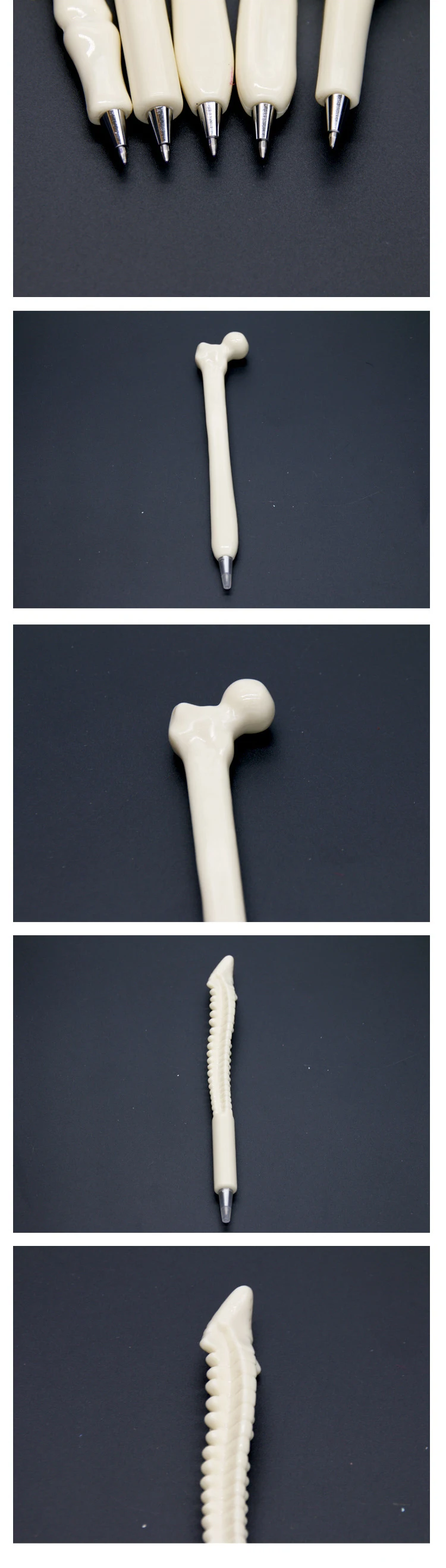 Promotional Creative Novelty Design Plastic Medical Bone Shape Ball Pen