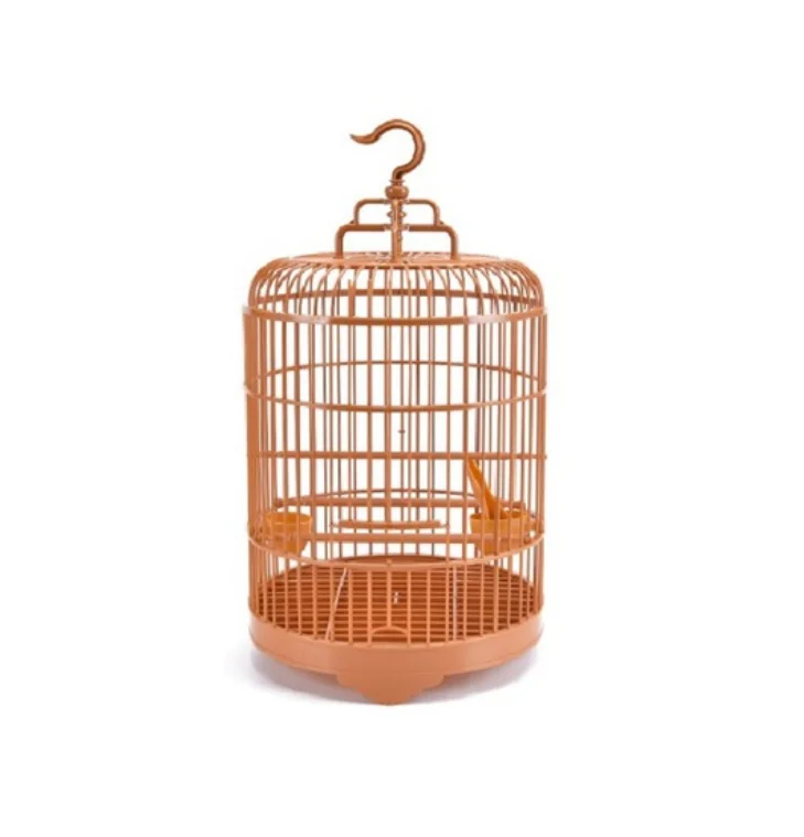 

Factory supply big bird cage parrot carry cage China Retro design outdoor Naturel bird cage, Brown/customized color