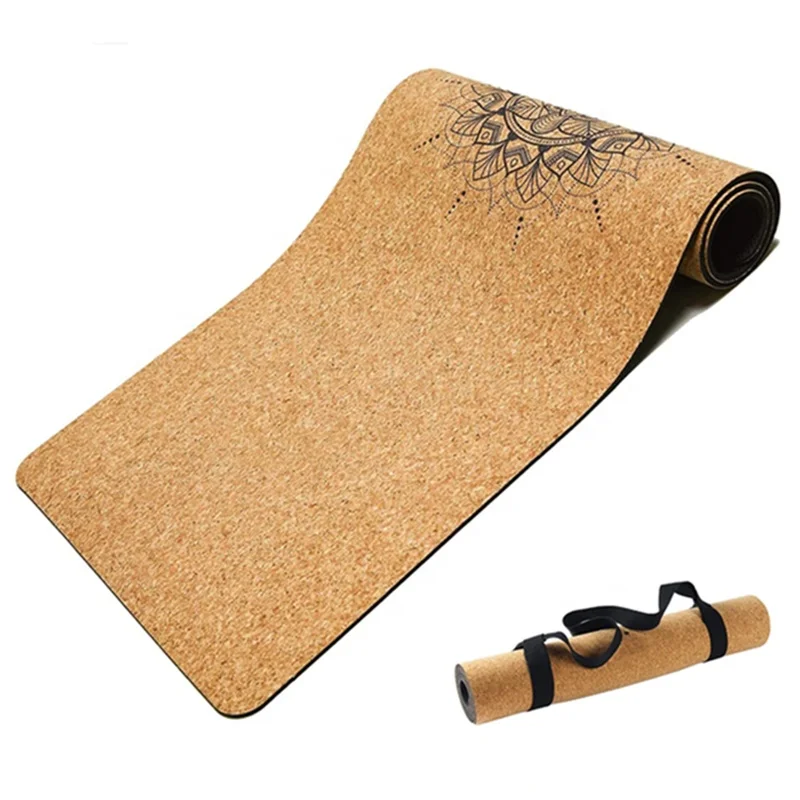 

Non Toxic Yoga Supplier Cork Yoga Matt Set Travel 6Mm Custom Logo Wholesale Yoga Mat, Customized color