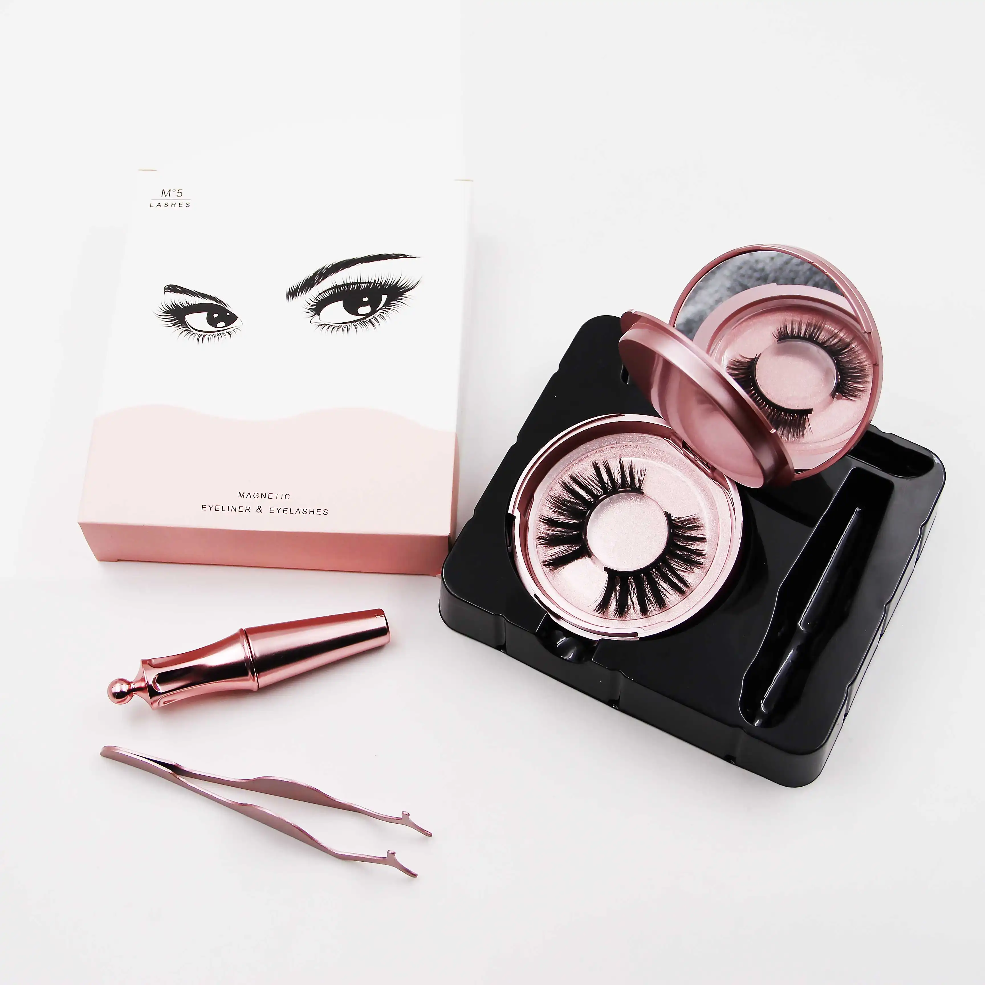 Newest Magnetic Eyelashes Kit With 2 Pairs Magnetic Eyelashes And Magnetic Eyeliner In A T 