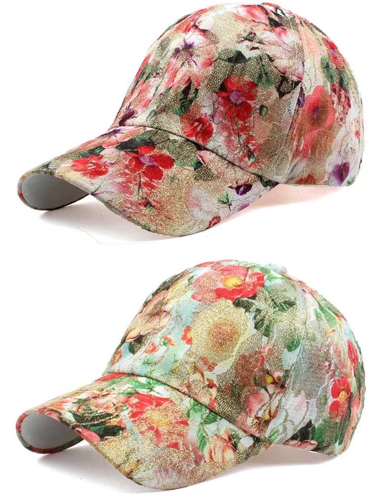 Whole Custom Embroidery Gorras 100 Polyester Flowers Fancy Baseball