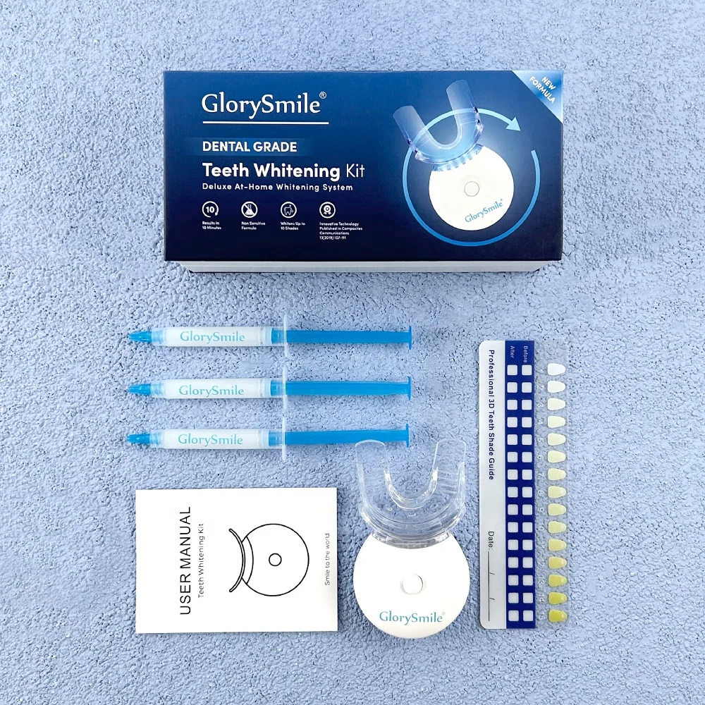 

CE Approved Teeth Whitening Kit Private Logo Teeth Whitening Light 3X3ml Tooth Bleaching Syringe Gel