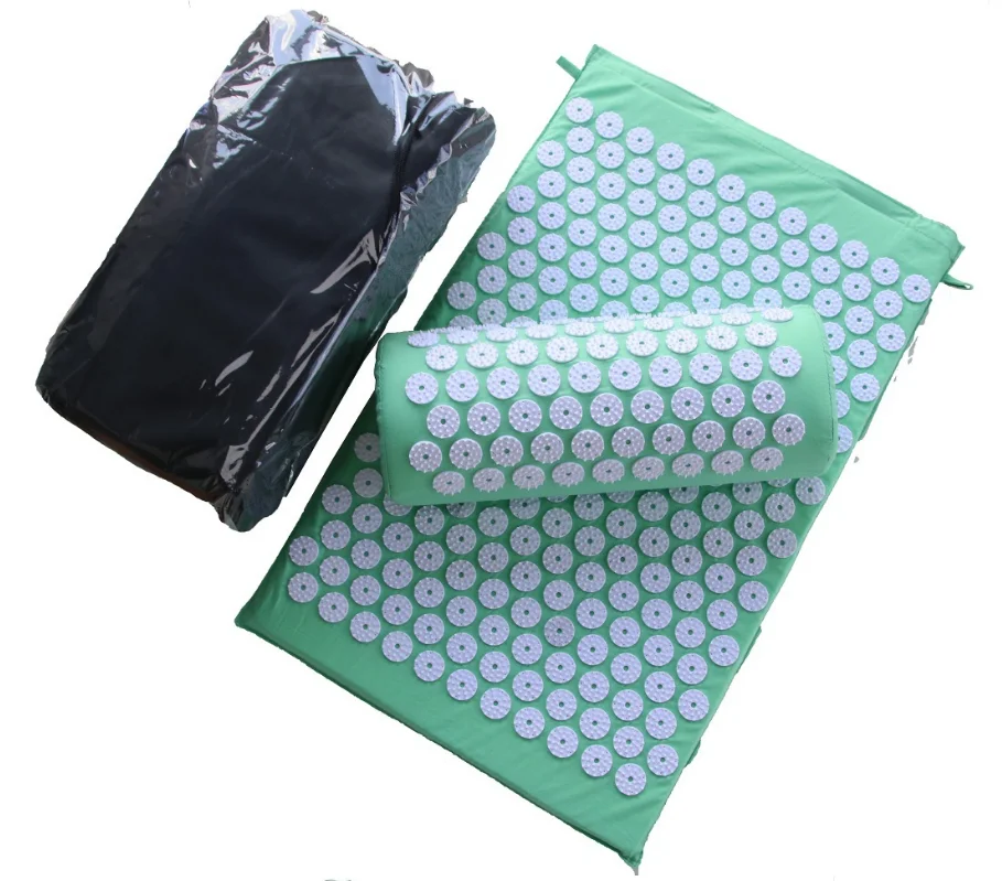 

Wholesale Healthy Fitness Relieve Stress Acupressure Set Massage Yoga Mat with Pillow