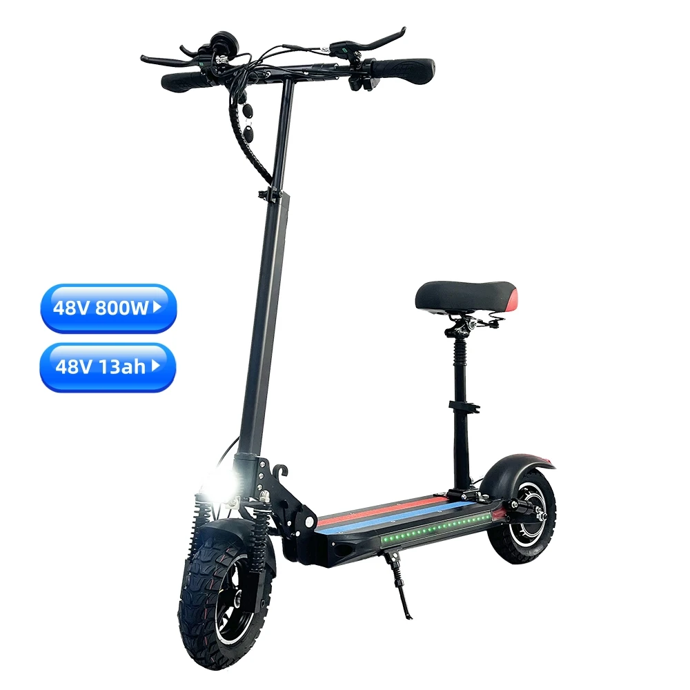 

European stock free shipping EU 48V 800W 10inch tire folding electric scooter max speed 40-45km/h e scooter for adults