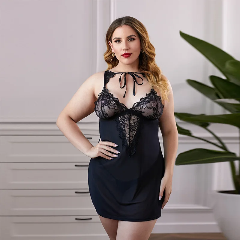 

New Dress Sleepwear Women Lace Pajamas Plus Size Women's Sleepwear, Customized color