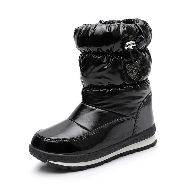 

STOCK Waterproof Children Shoes Fancy Warm Winter Durable Snow Boots For Kids