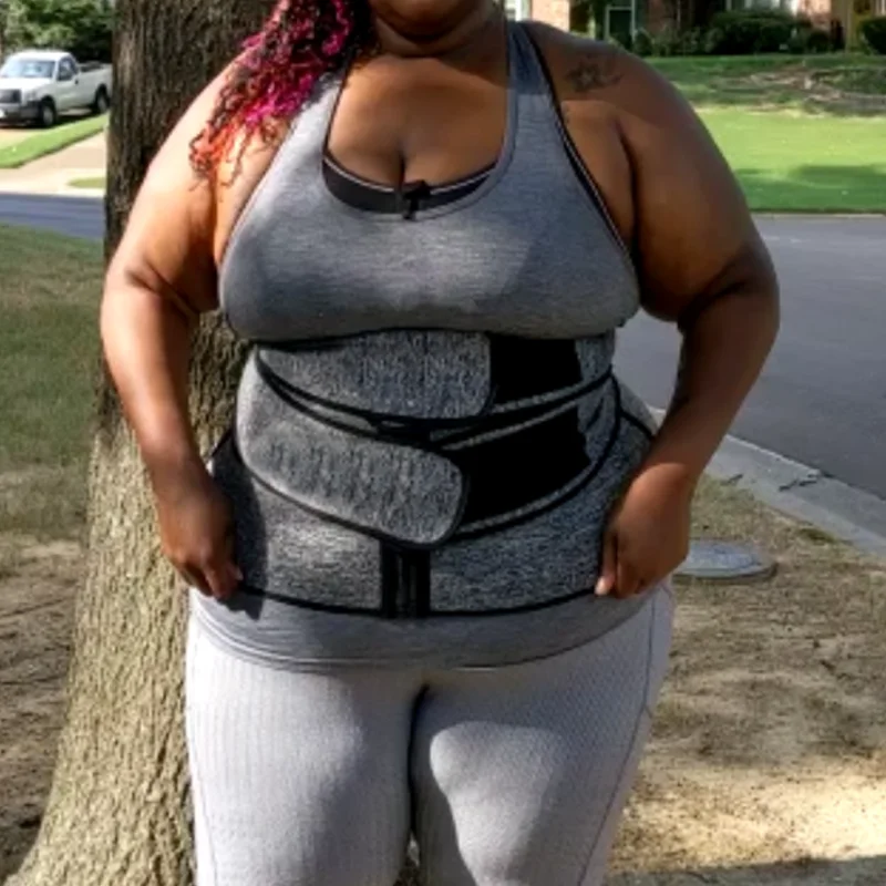 
NANBIN Belly Corset Waist Trainer Neoprene Plus Size Waist Slim Fajas 