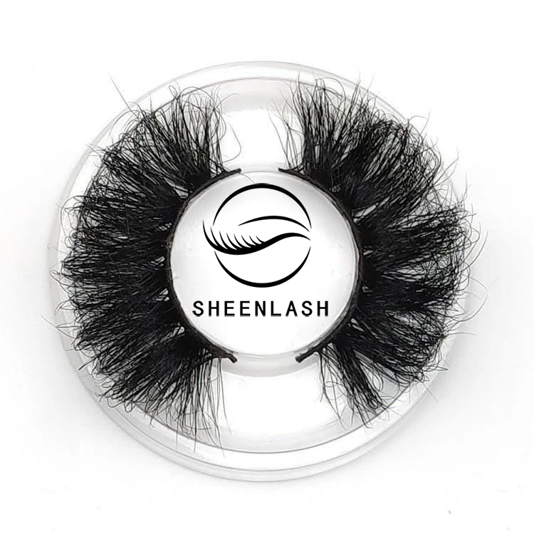 

Soft 5D Mink Eyelashes Dramatic Fluffy 25mm 100% real mink Eyelashes, Black