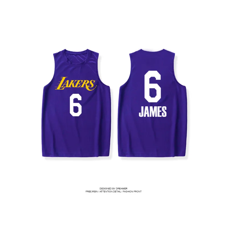 

Wholesale Customized James Kuzma Training Jersey Vest Men'S Basketball Jr Cantilevered Sleeveless Quick Drying Jersey, Custom color