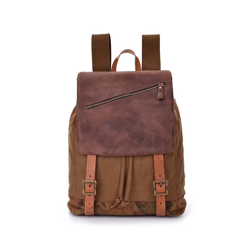 

Genuine Leather Wholesale High Quality European And American Fashion Men's Backpack Bag Custom Backpack