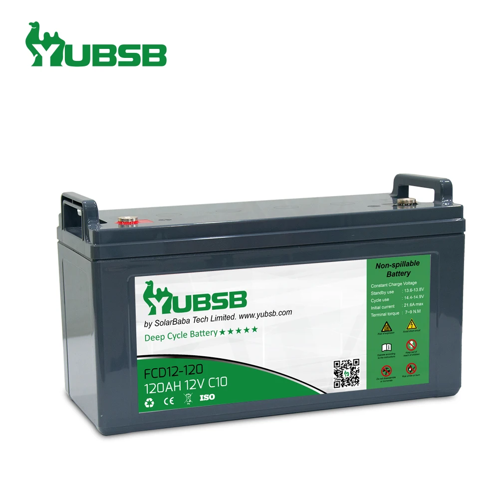 
Maintenance free rechargeable solar energy storge 12 volt batteries 120ah for wind solar power system 