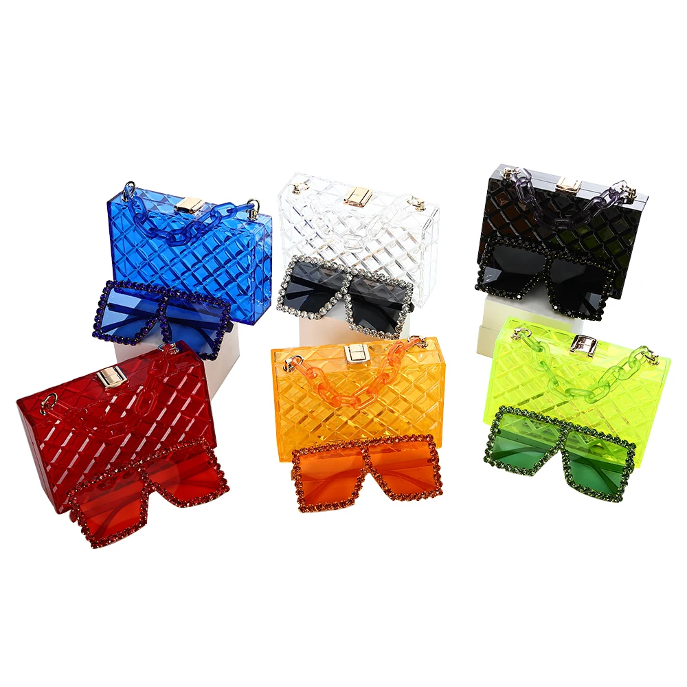 

Mini Jelly Bags For Women 2021 Fashion Bags For Women Bags Women Handbags Ladies Purse Set Matching Shades Sunglasses Set, Customizable