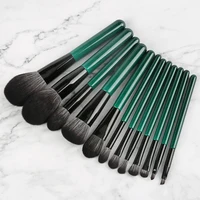 

2020 New! 12pcs Professional Powder Foundation Eye shadow green Make Up Brushes Cosmetics Synthetic Hair makeup brushes set