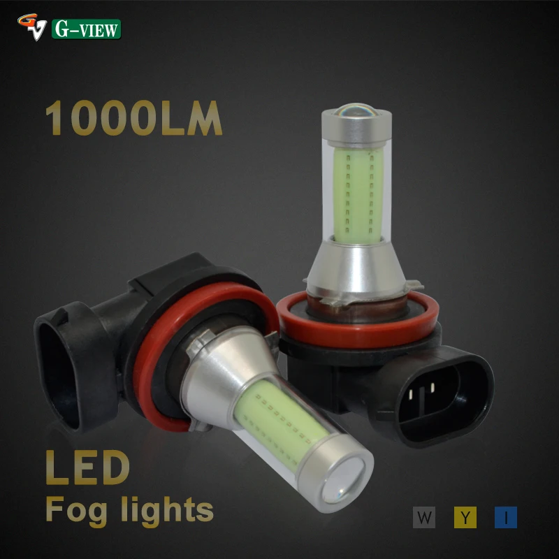 Car and truck accessaries 12-24V 6000K 3300k dual color led car fog light h8 h11 strobe led