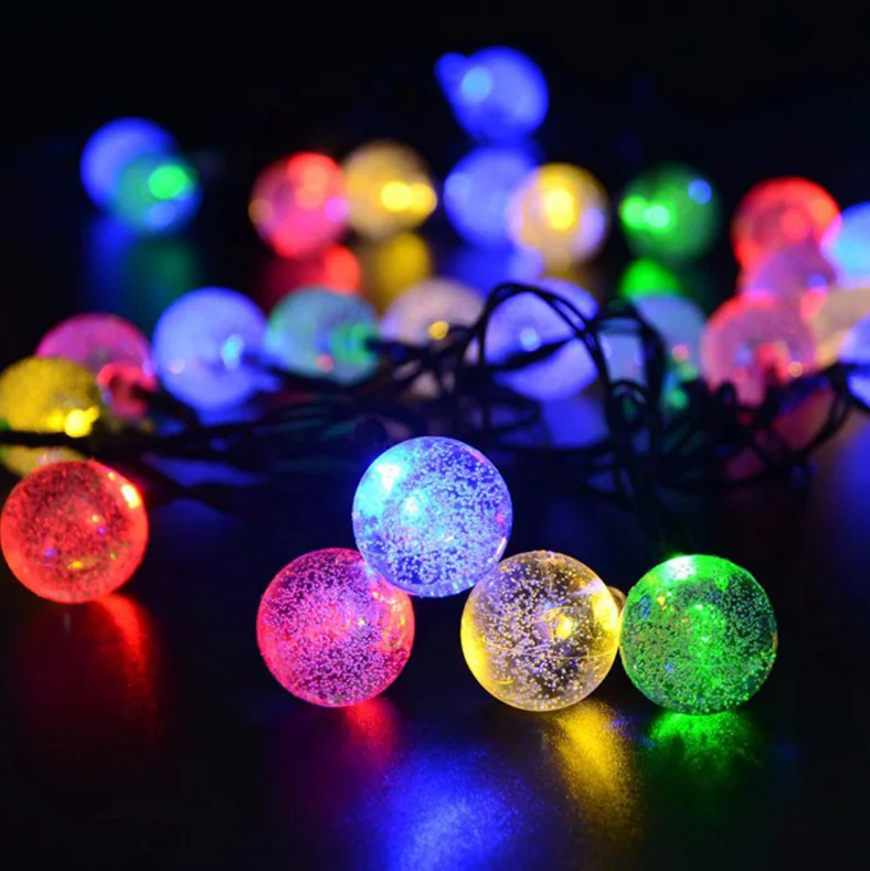 Wholesale Solar Bulb String Lamp Led Outdoor Christmas Tree LED String Lights Solar Powered