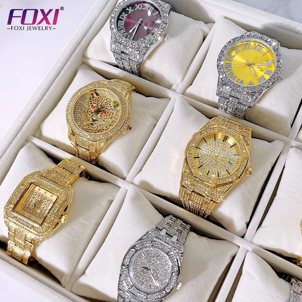

wholesale fashion watches new arrivals 2022 diamond men purple quartz watches