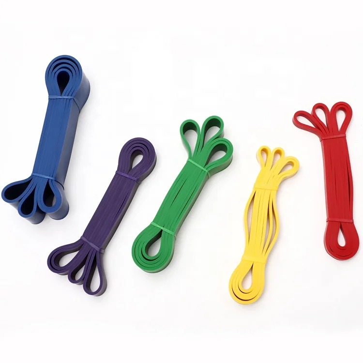 Full-body exercise elastic fitness pull up power band latex resistance bands wholesale