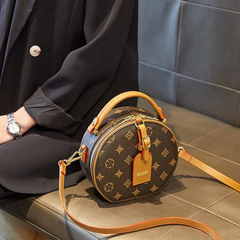 

2021 summer new fashion small round single shoulder bag mini crossbody sling phone bag wholesale