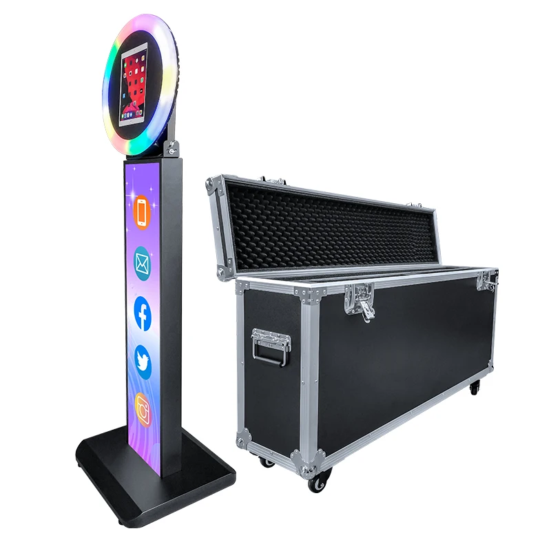 

Fast Delivery Ipad Photo Booth Competitive Price Selfie Photo Booth Machine With 3D RGB Color And Flight Case