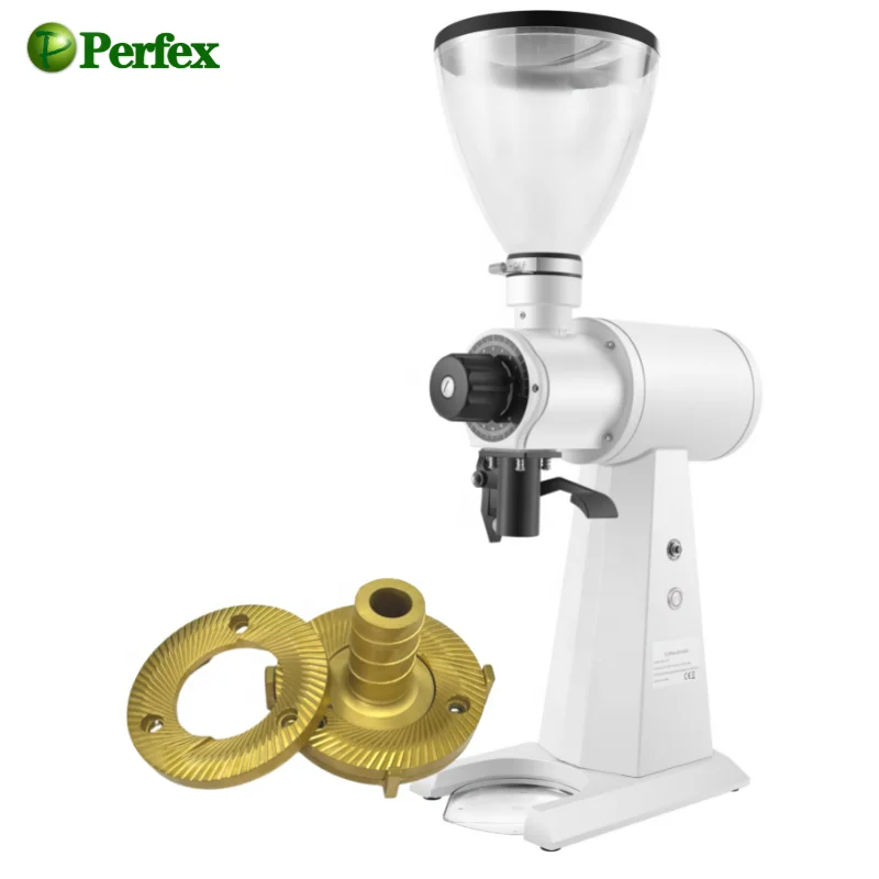 

Commercial coffee grinder 98mm Titanium plating burr Italian espresso powder grinding machine