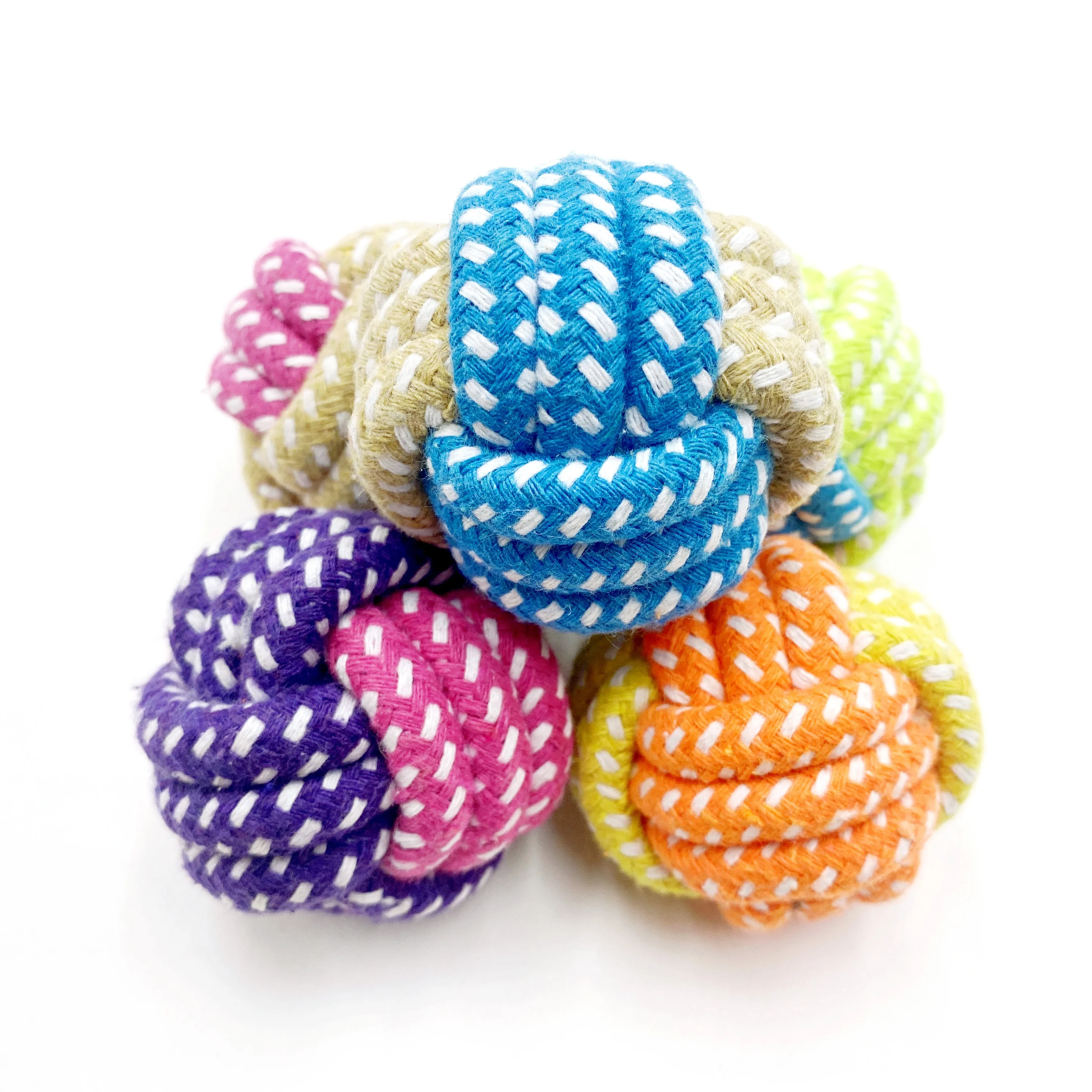 

Hot Selling Durable Chew Pet Toys for Dog Cotton Rope Ball Dog Chew Ball Toy