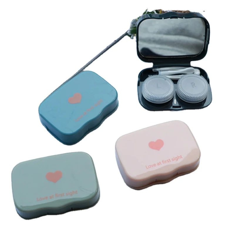 

Custom Travel Kit Contact Lens Case Container Travel Box Contact Lenses Case Eye Case, Customized