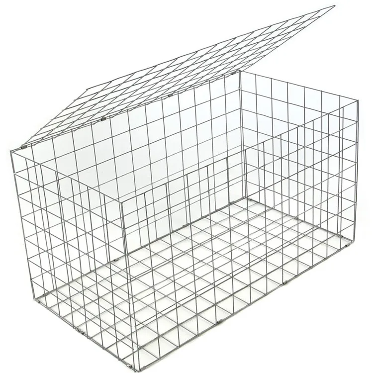 Outdoor Garden Steel Gabion Wall with Cover Gabion Baskets for garden