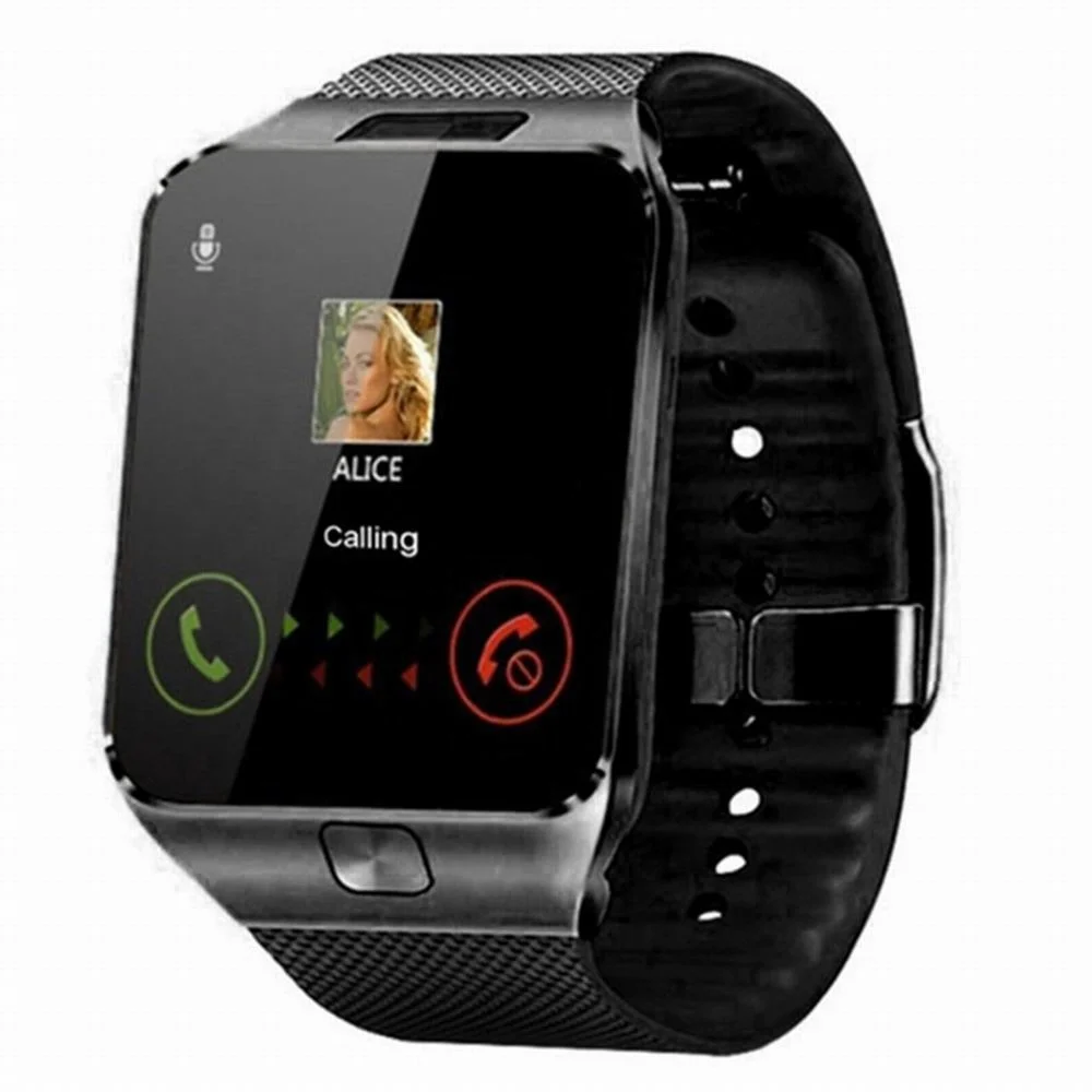 

DZ09 Smart Watch Men Women Full Touch Screen Sport Waterproof Pedometer Smartwatch With Sim Card Android Watch Connected Whatsap, Blue