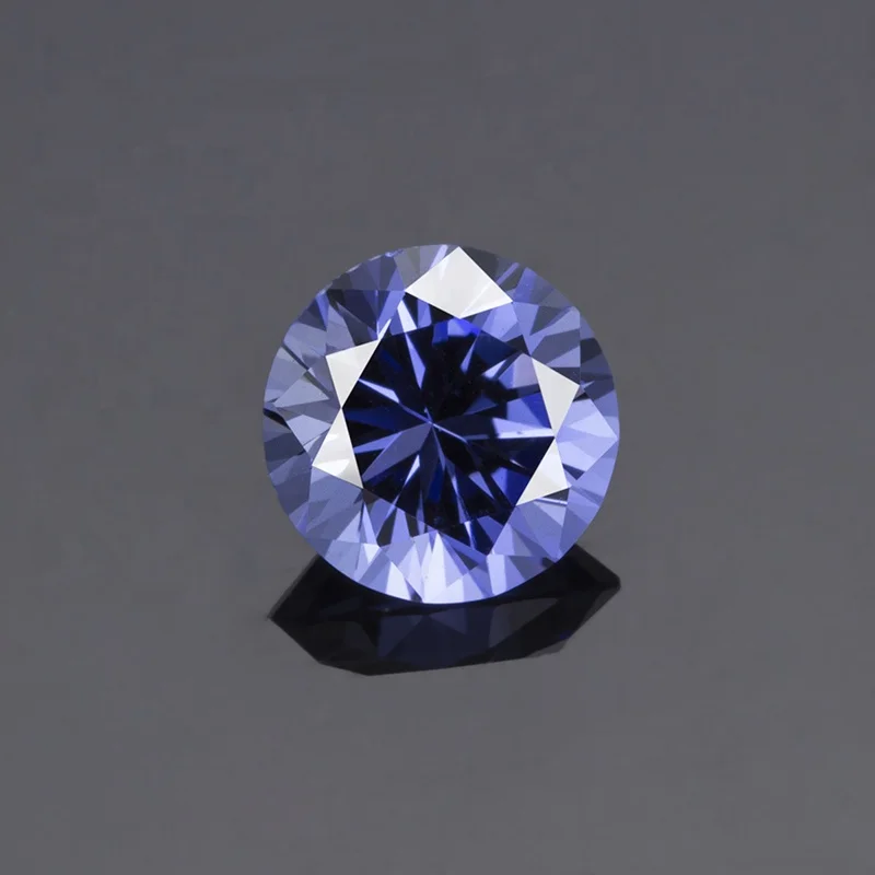 

Lab created loose gemstones sapphire gems cut from lab grown pulled rough blue sapphires for gold jewelry in stock, Royal blue