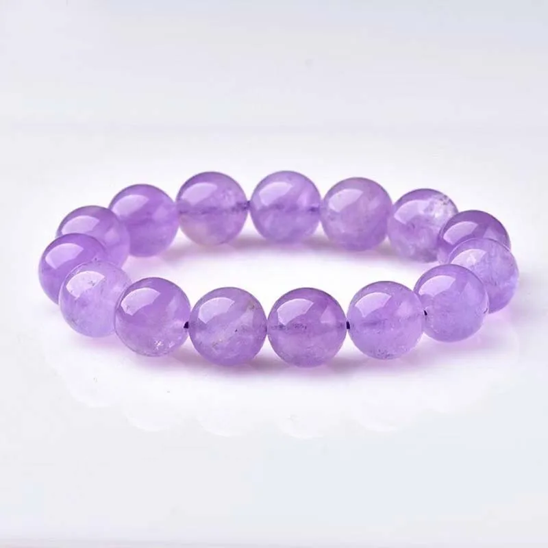 

wholesale trendy natural light purple lavender amethyst beads bracelet women jewellery