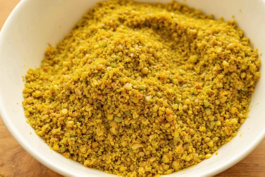 Professional chef toasting fenugreek seeds in cast iron skillet with golden brown color