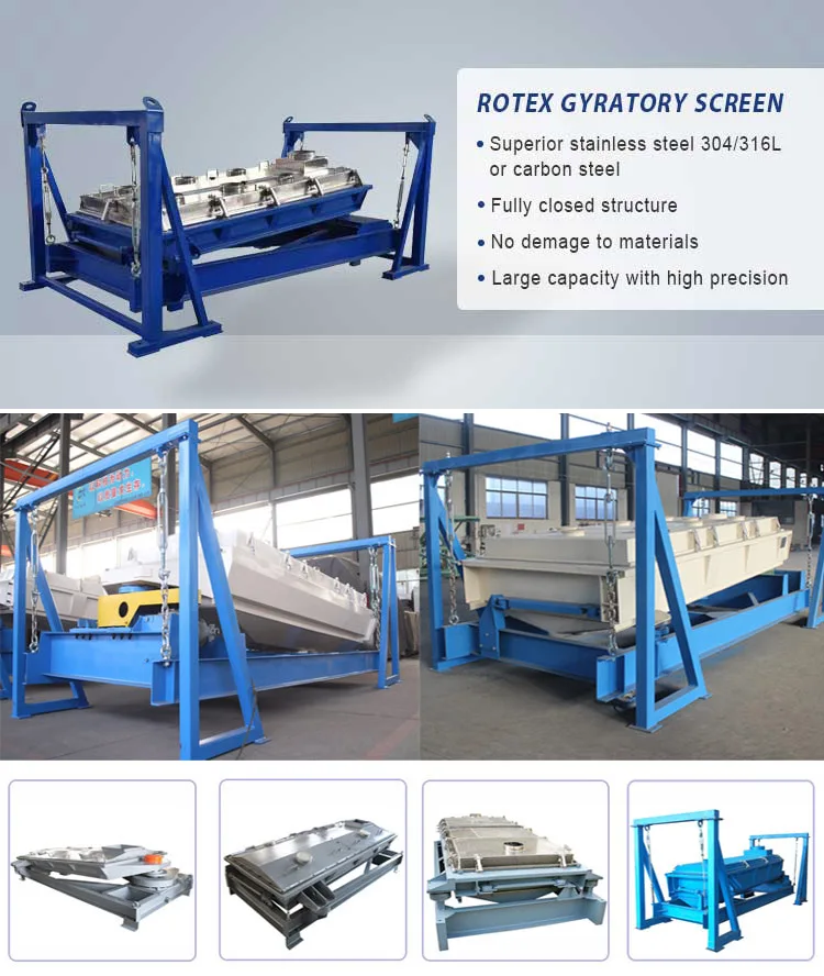 Large Capacity Carbamide Fertilizer Rotex Sieve Vibrator Machine
