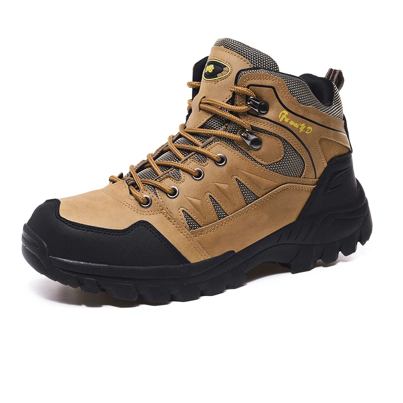 

Men's Women's Ankle High Waterproof Hiking Shoes Anti-slip Hiking Leather Shoes Outdoor Lightweight Hiking Boots