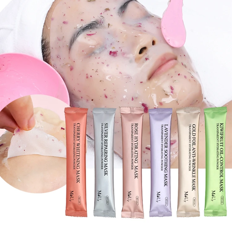 

Private label organic skin care mascarillasl rose diy facial hidro jellymask face & body whitening soft powder hydro jelly mask
