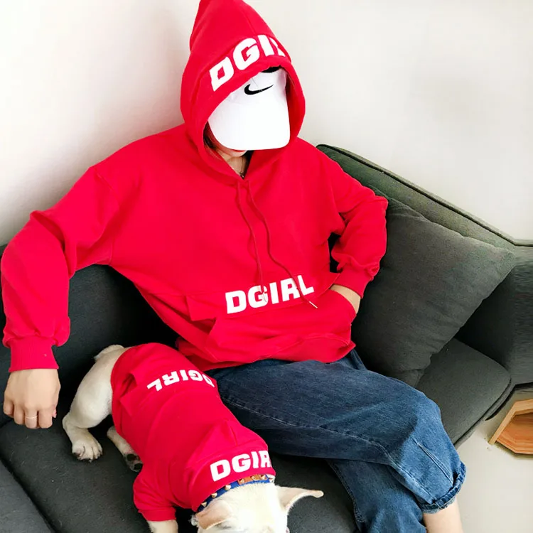 Cool Matching Dog And Human Clothes,French Bulldog Dog Clothes Hoodie