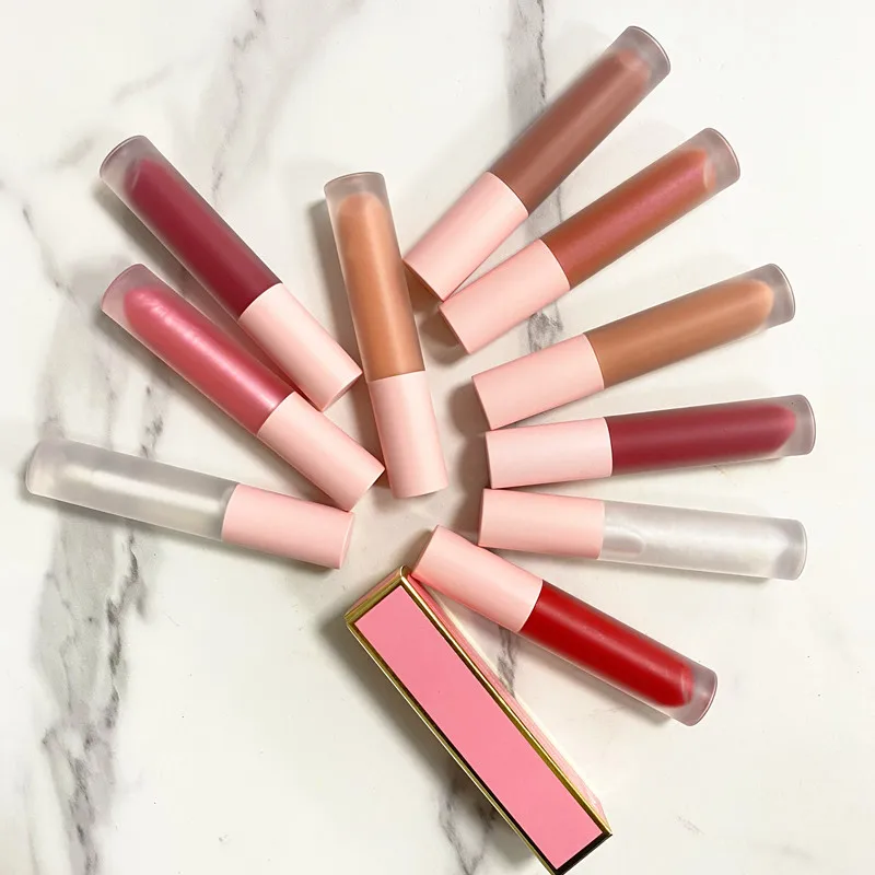 

Lipgloss Waterproof Liquid Lipstick Packaging Nude Lipgloss, 57 color lipgloss, 49 matte liquid lipstick