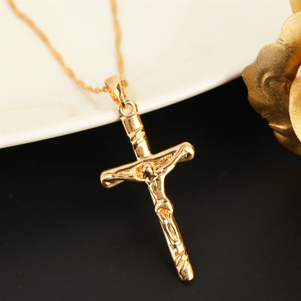 Jesus Cross Pendant Necklace Fashion 