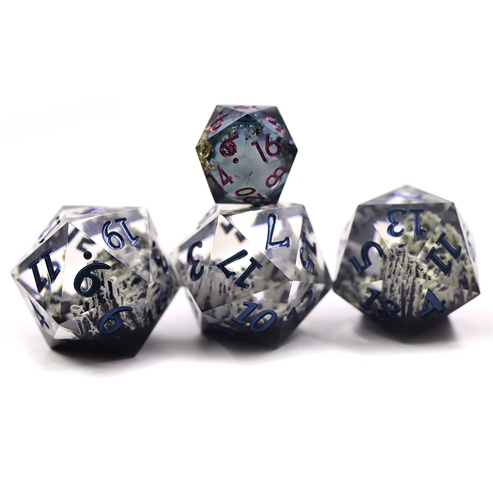 

Customized Dnd Dice RPG sharp edge oversized 33mm d20 dice