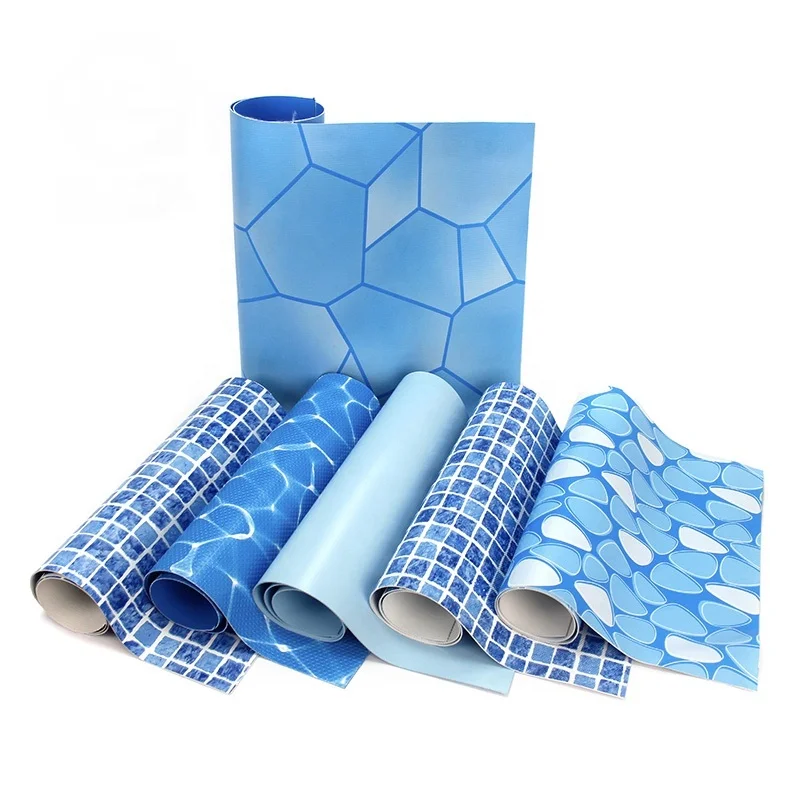 

Swimming Pool Liner Suppliers Custom Mosaic Logo PVC Swimming Vinyl Pool Liners for Above Ground Pools, Customized color