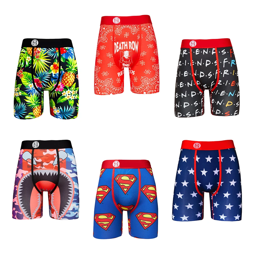 

OEM P S Dc Super Man Cartoon Men Boxers Briefs Underwear Classic Style For Underwear 2021 Customized Sportswear Fitness Shorts