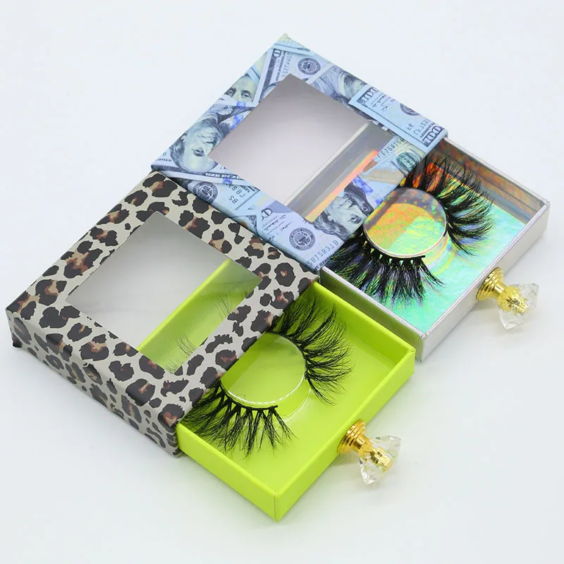 

2021 new whloesale drawer lsh boxes 25mm mink eyelash boxes custom empty lash box, Colour