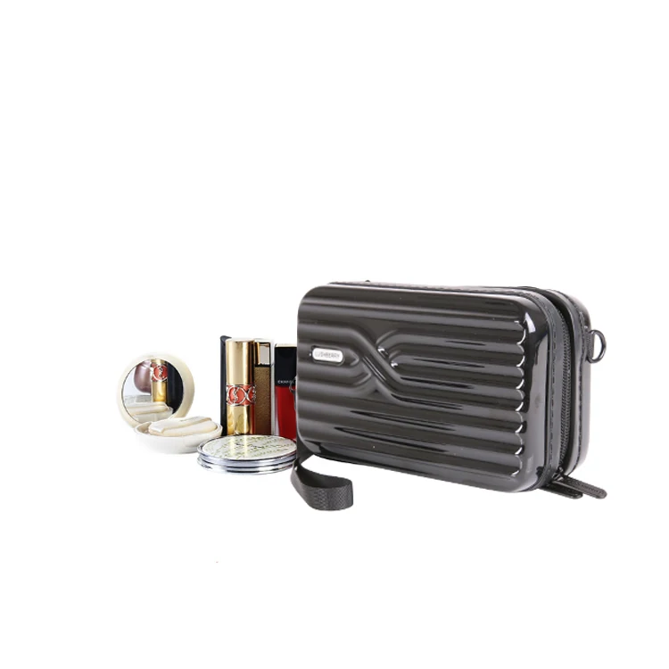 

Multifunction Mini Storage Bag ABS PC Hard Shell Cosmetic Case Women Beauty Travel Make Up Luggage Case