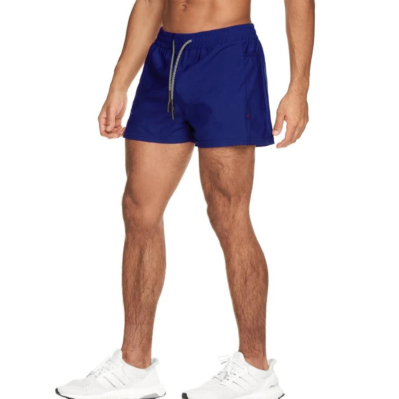 

2021 Men's Athletic Drawstring Short Shorts Quick Dry Active Wear Gym Workout With Pockets