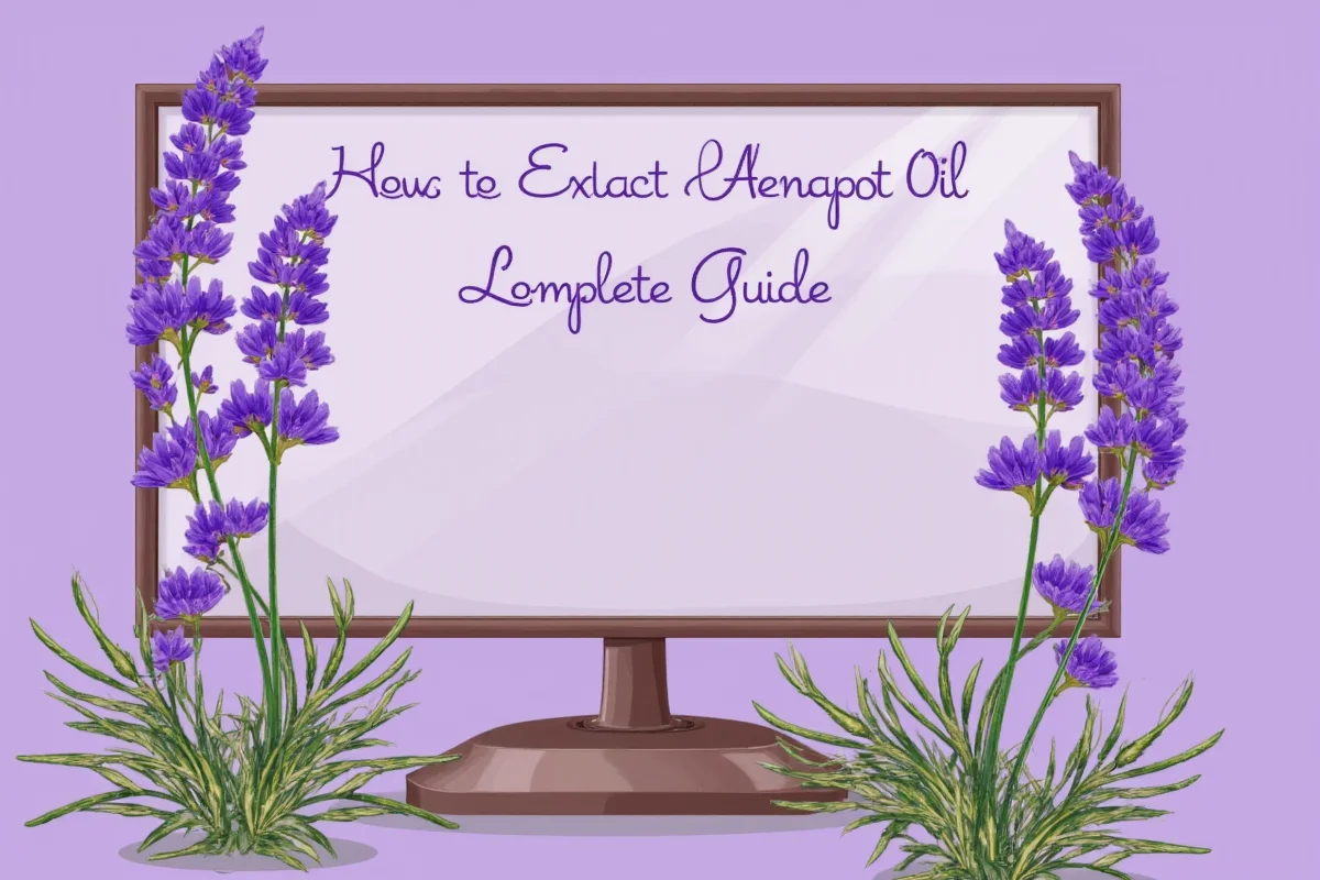 how to extract oil from lavender plant